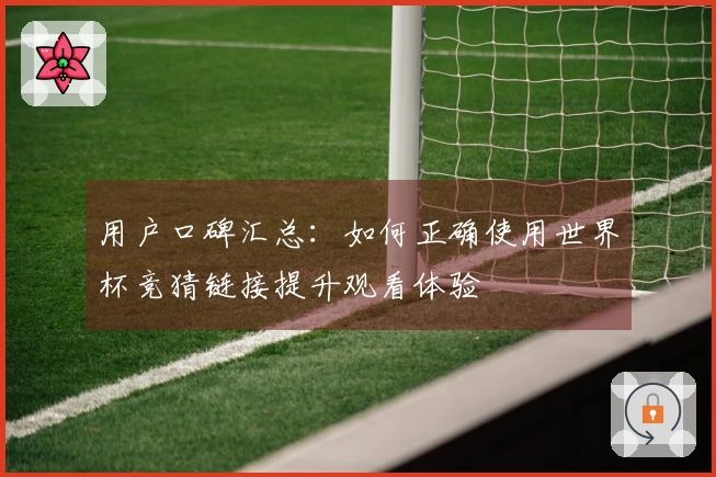 用户口碑汇总：如何正确使用世界杯竞猜链接提升观看体验
